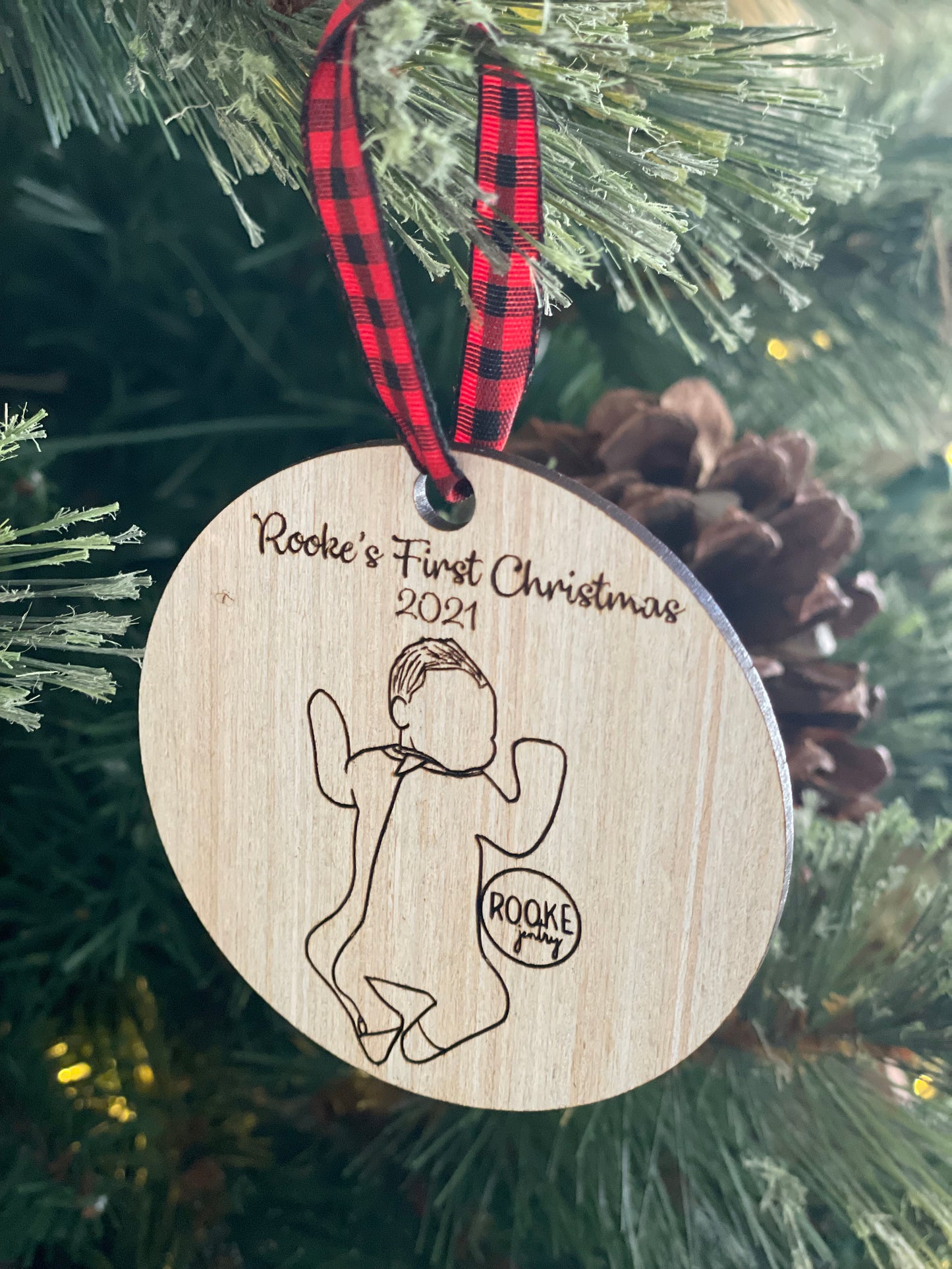 Baby's First Christmas Photo Ornament