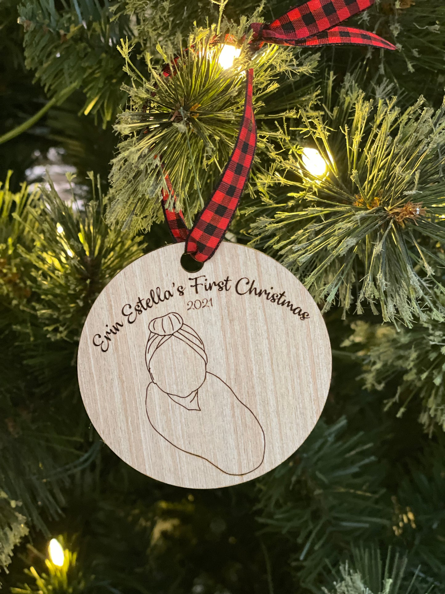 Baby's First Christmas Photo Ornament