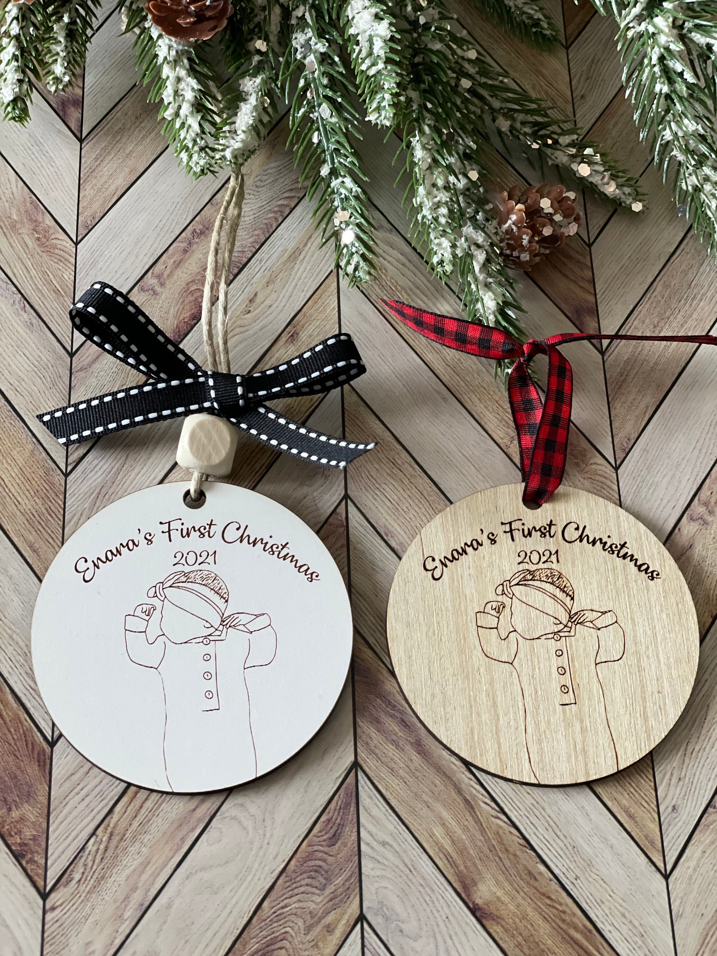 Baby's First Christmas Photo Ornament