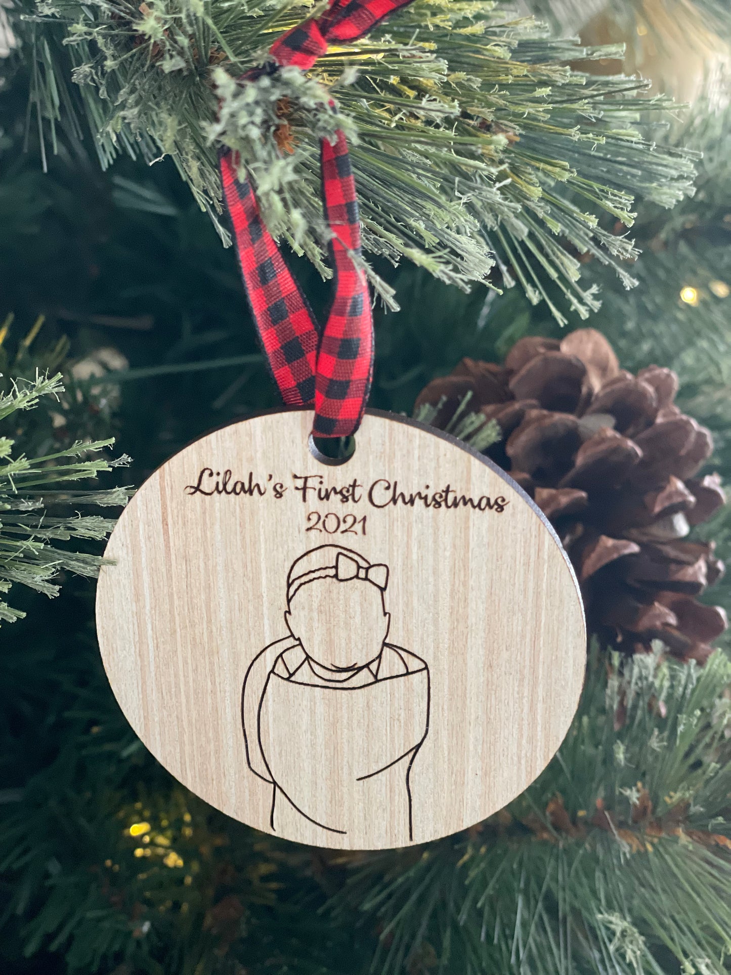Baby's First Christmas Photo Ornament