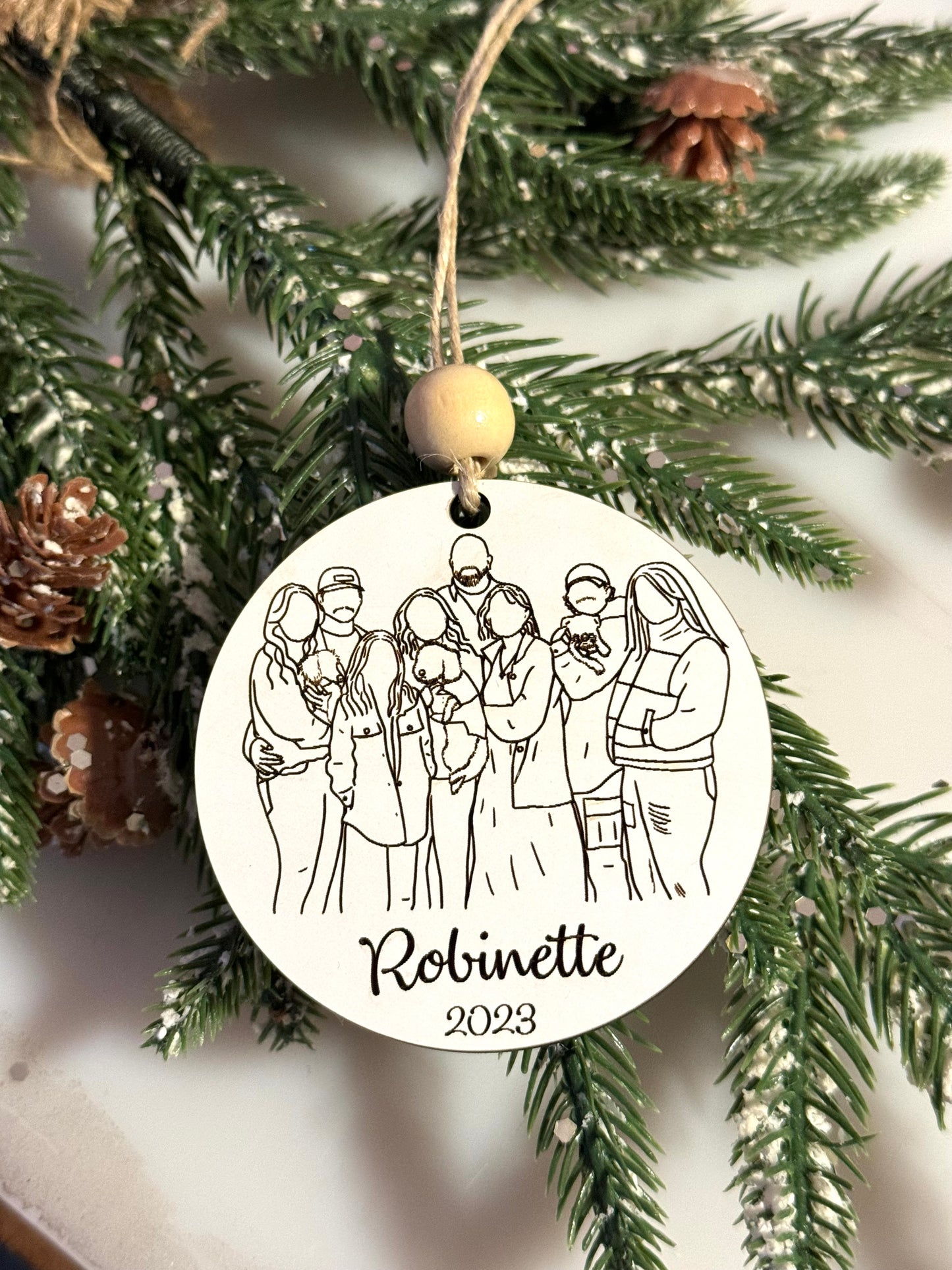 Faceless Photo Ornament