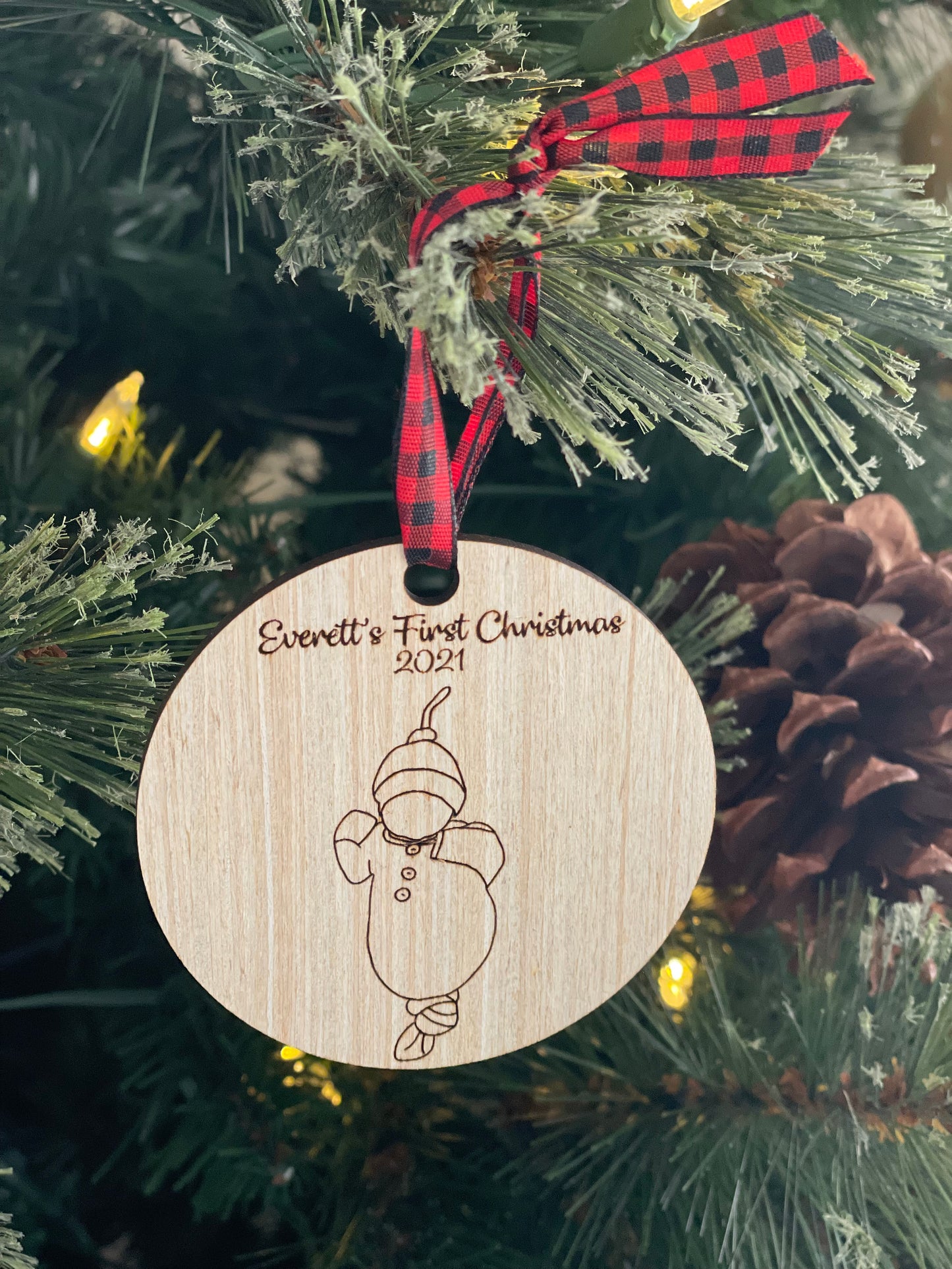 Baby's First Christmas Photo Ornament
