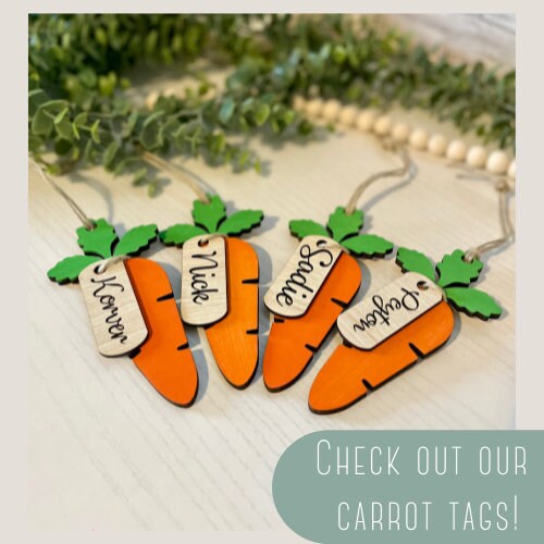 Easter Basket Name Tags - Bunny