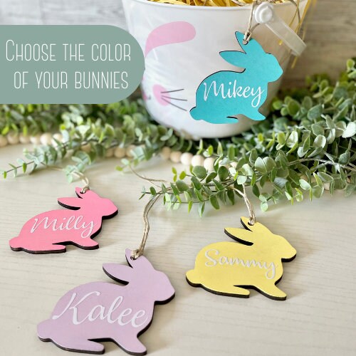 Easter Basket Name Tags - Bunny