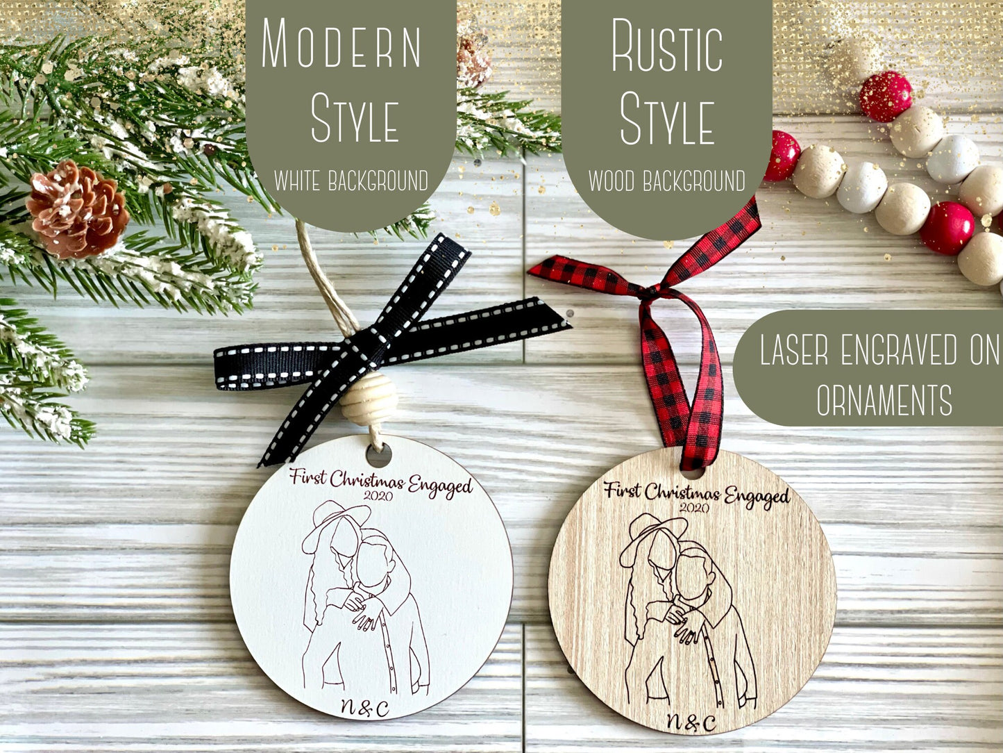 Baby's First Christmas Photo Ornament