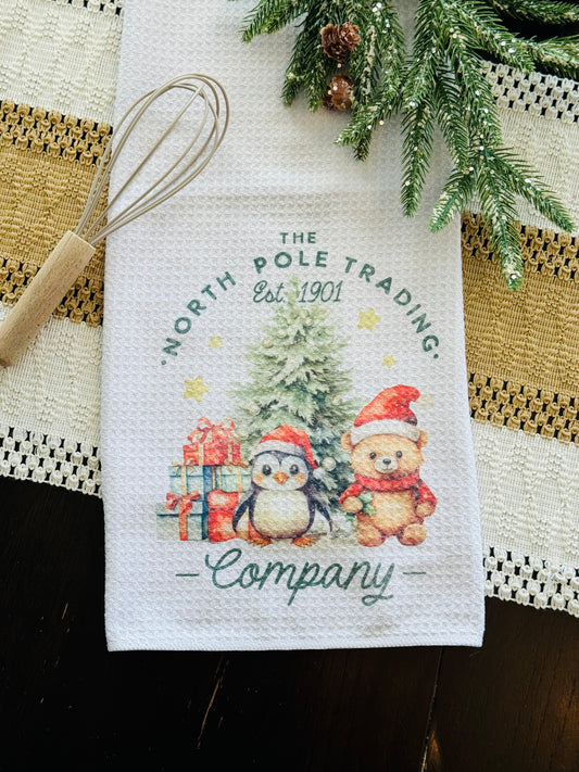 Penguin & Bear Christmas Towel