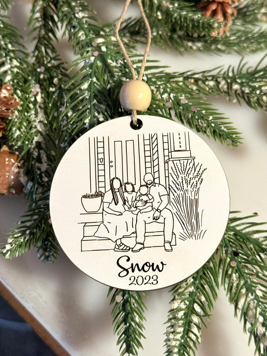 Faceless Photo Ornament