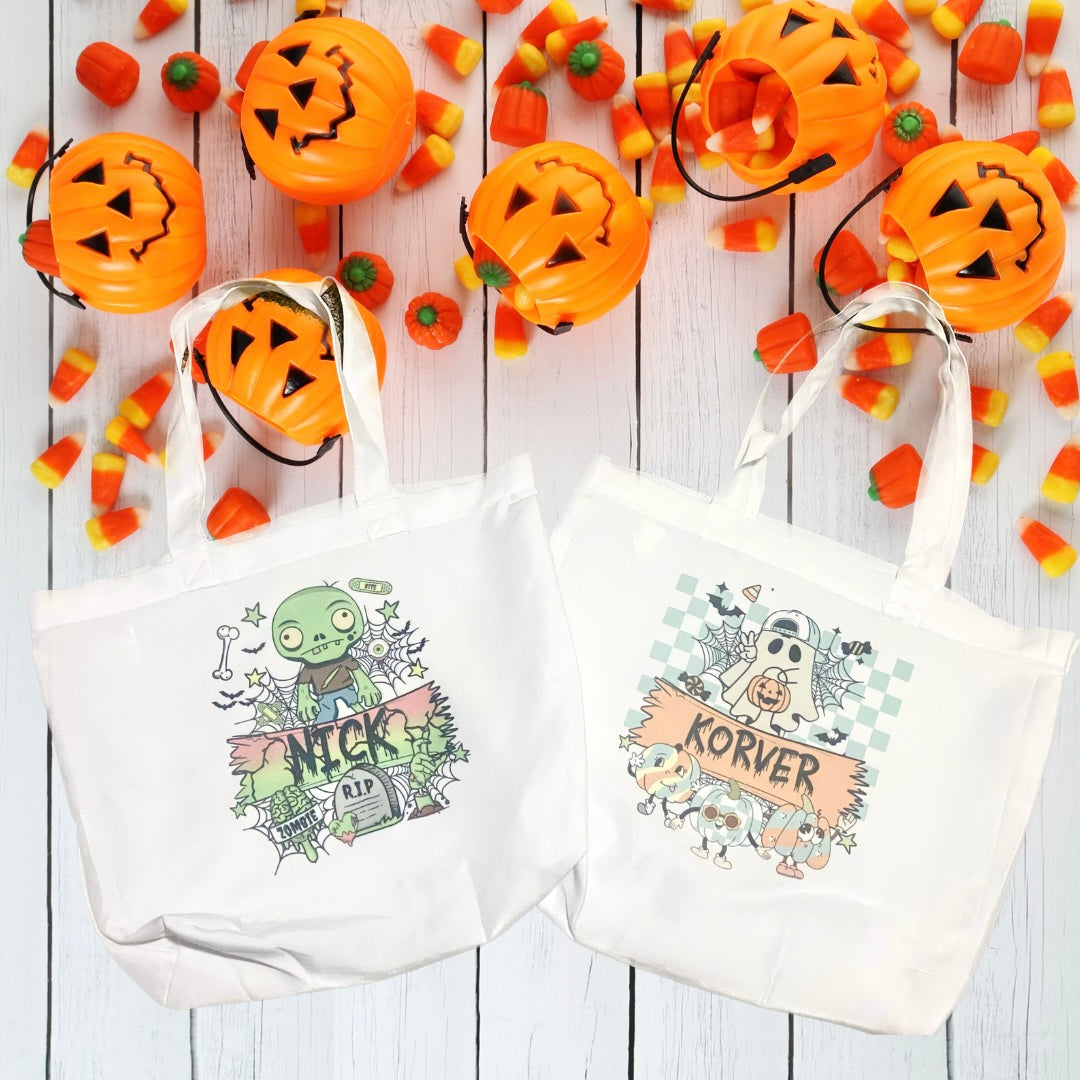 Halloween Trick or Treat Bags With Name