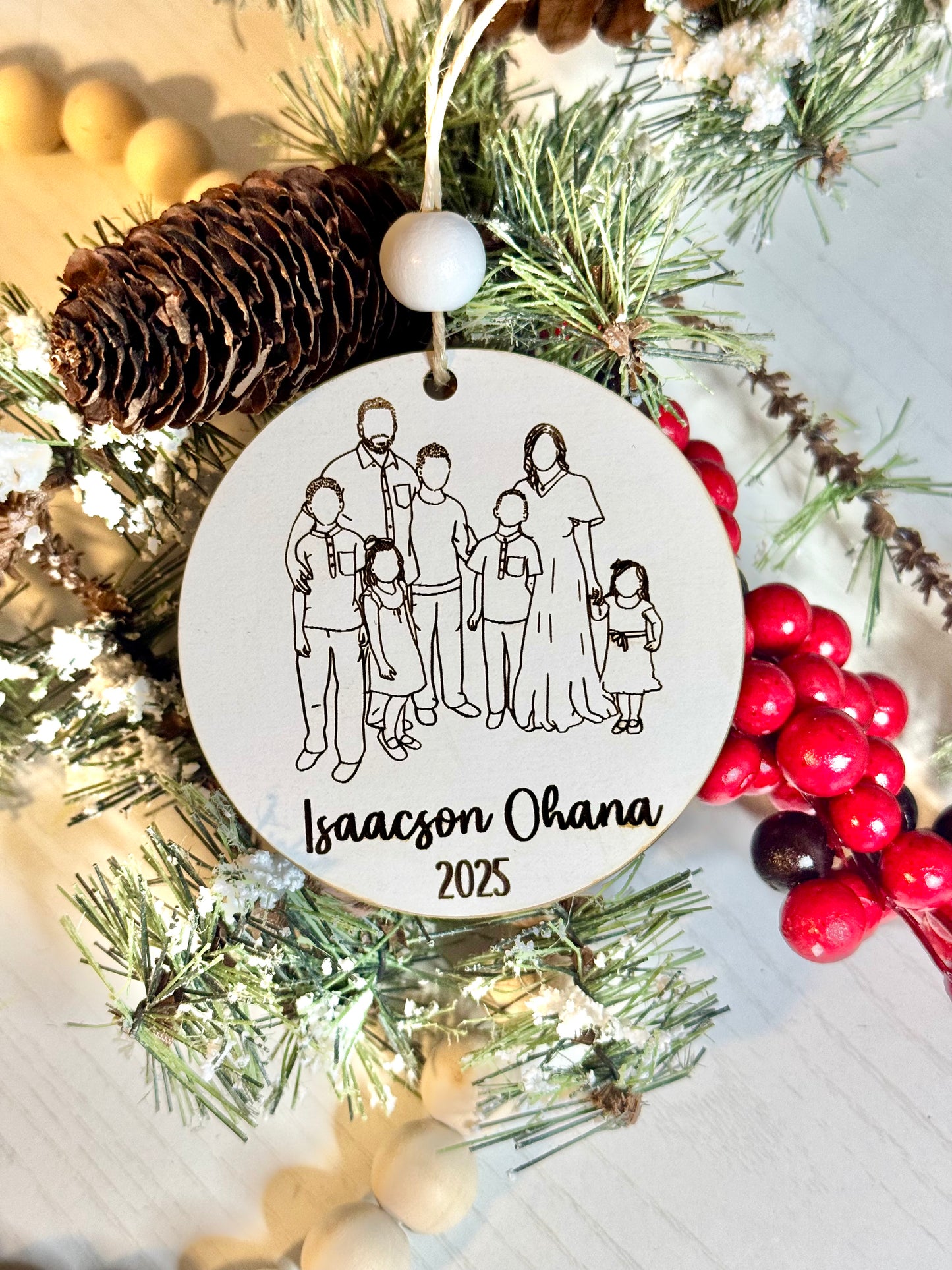 Faceless Photo Ornament