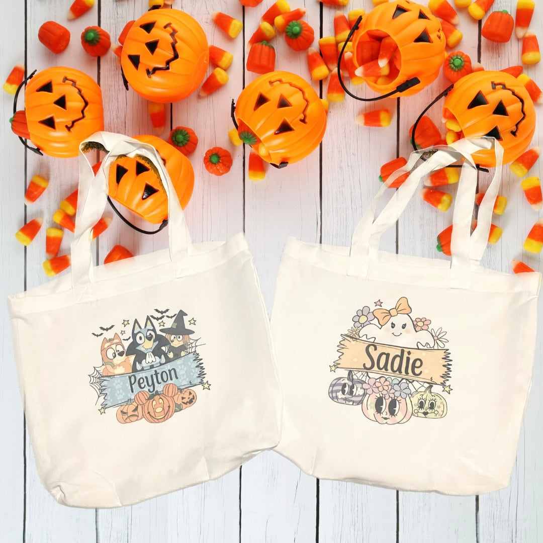 Halloween Trick or Treat Bags With Name