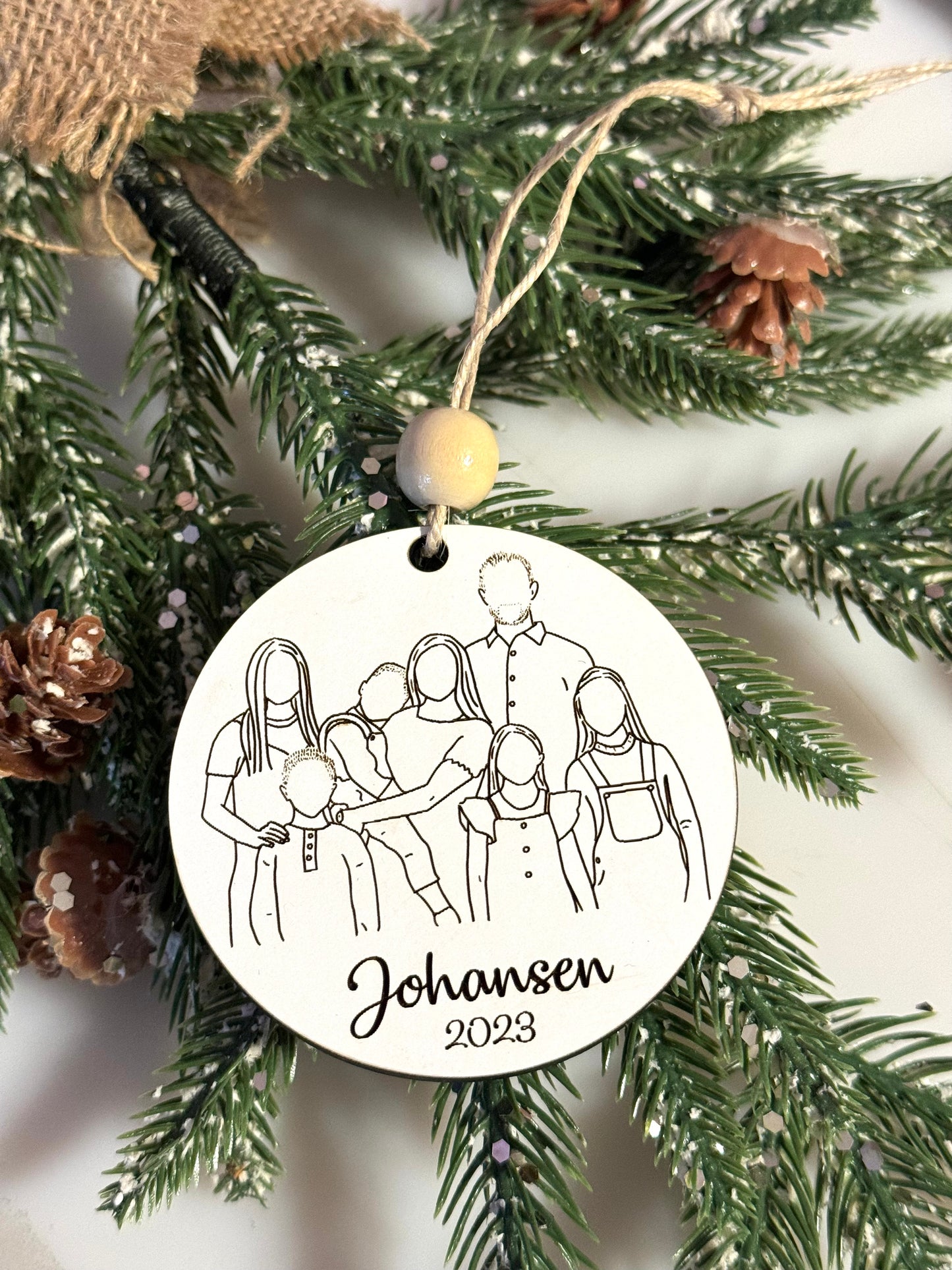 Faceless Photo Ornament