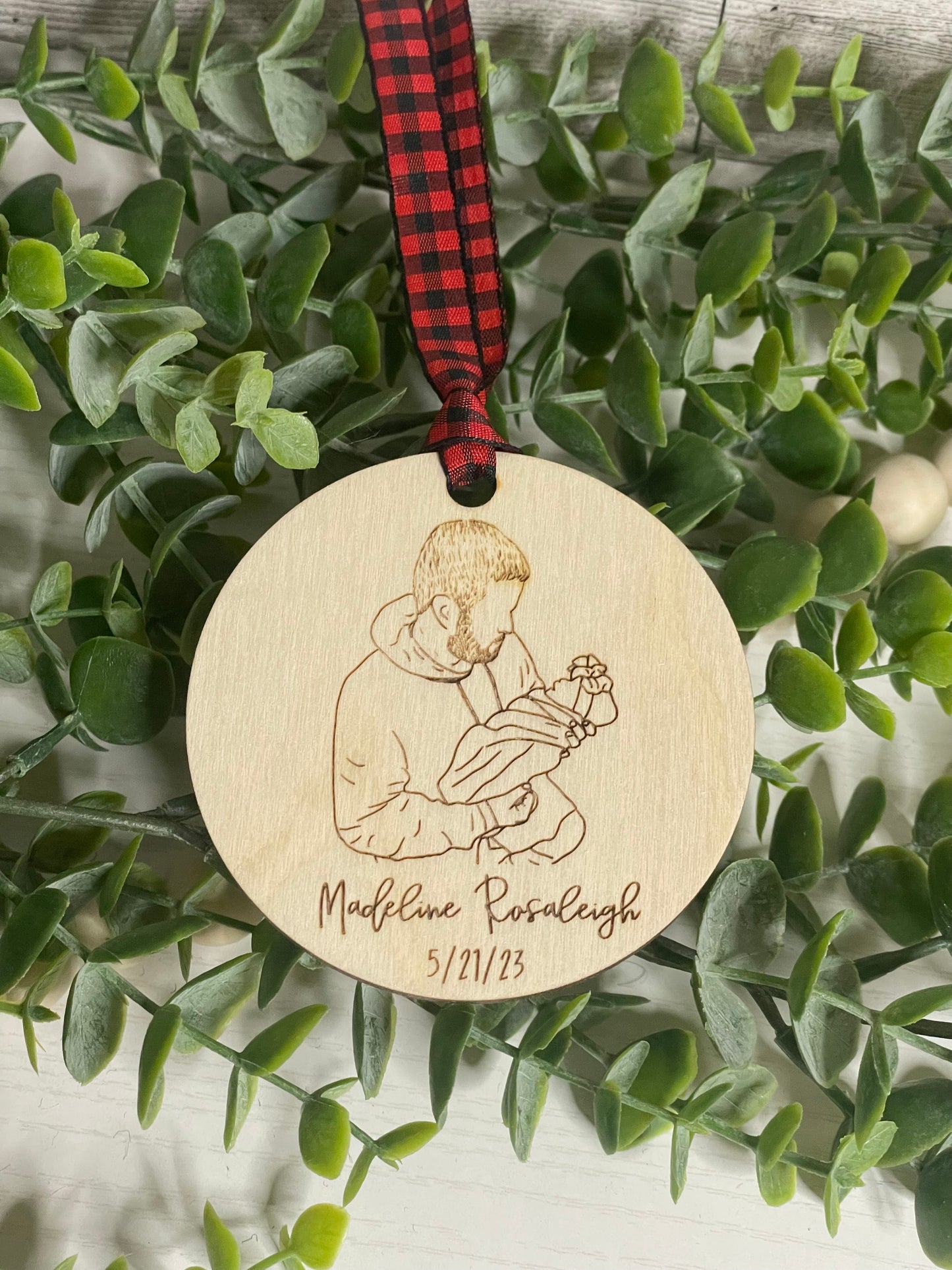 Faceless Photo Ornament