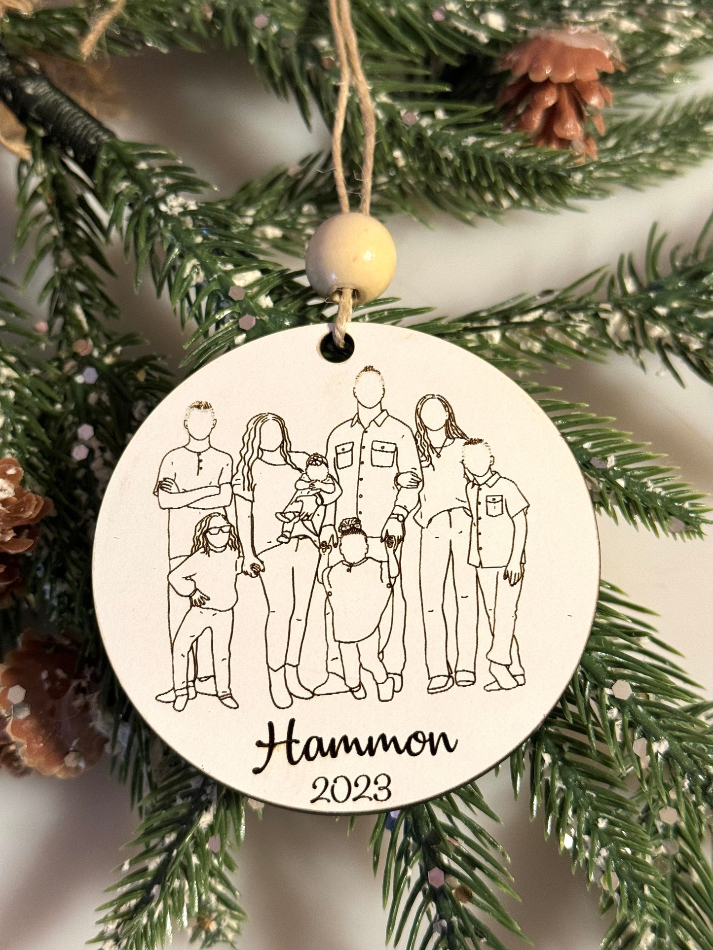 Faceless Photo Ornament