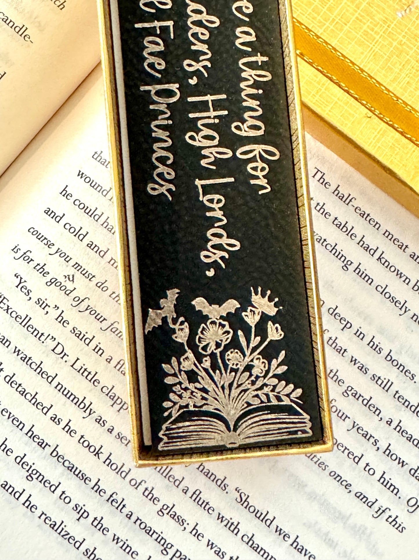 “I have a thing for Wing Leaders…” leather Bookmark