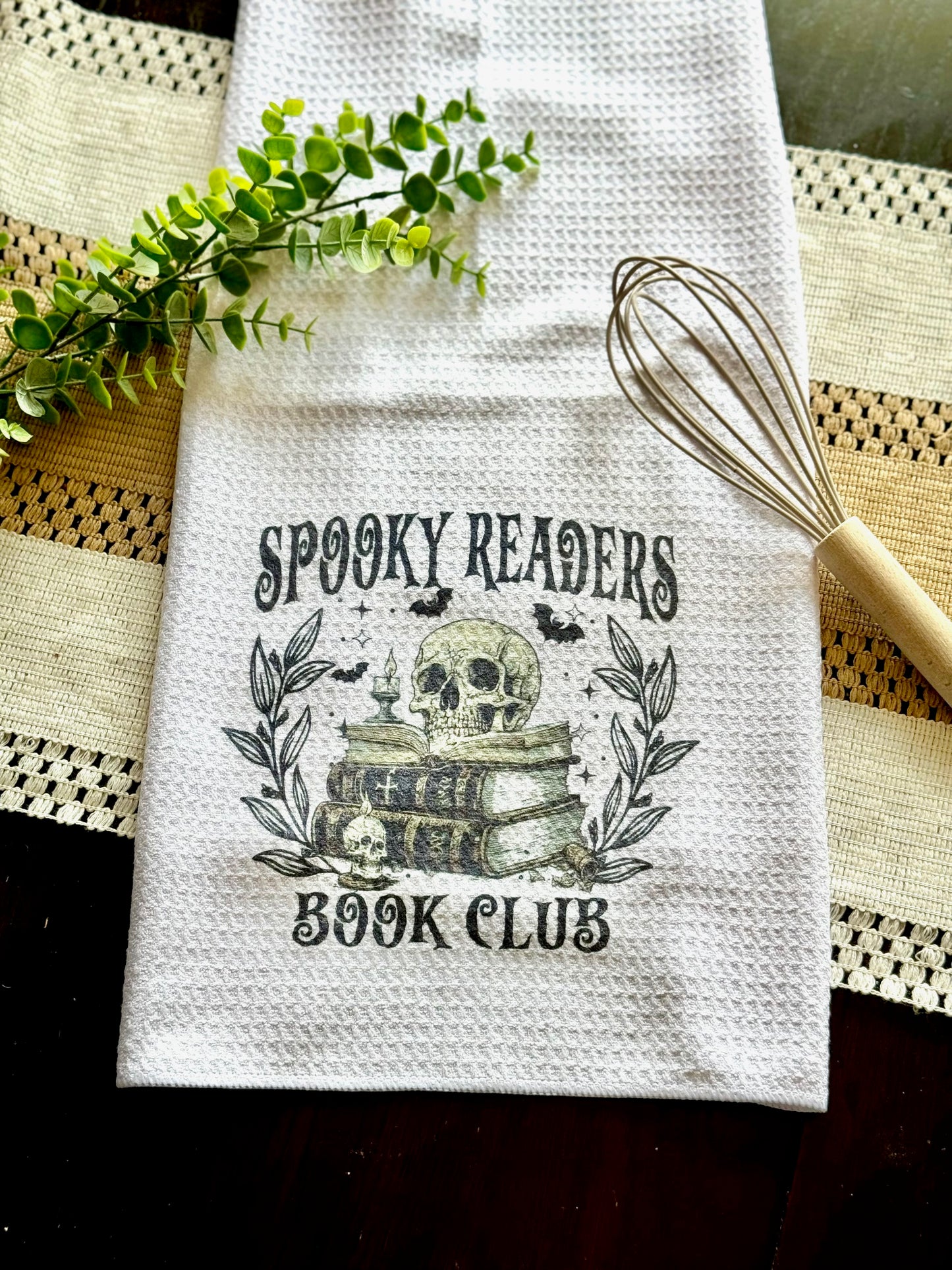 "Spooky Readers Book Club"  Towel