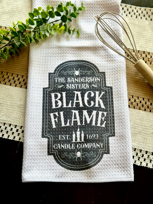 Hocus Pocus Black Flame... Towel