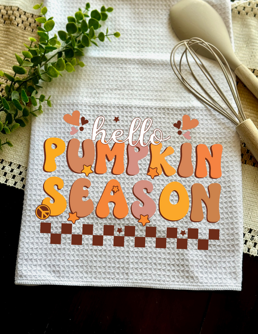 Retro - "Hello Pumpkin Season" Towel