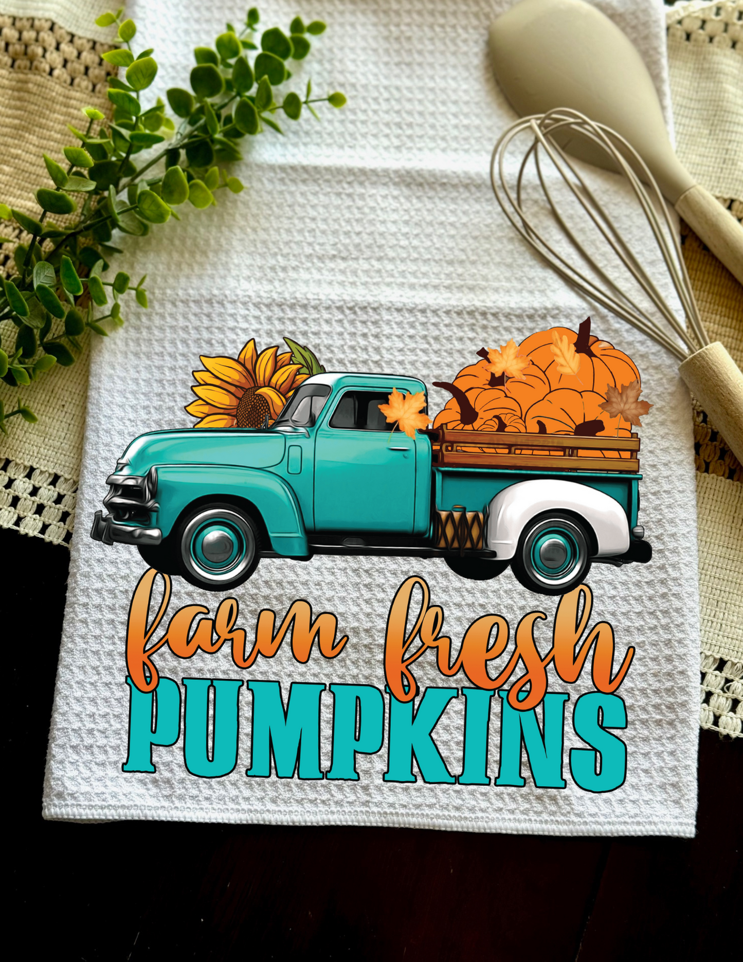 "Farm Fresh Pumpkins" Truck - Towel