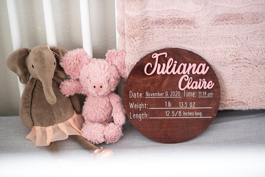 Birth Announcement Sign