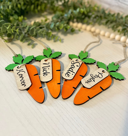 Easter Basket Name Tags - Carrot