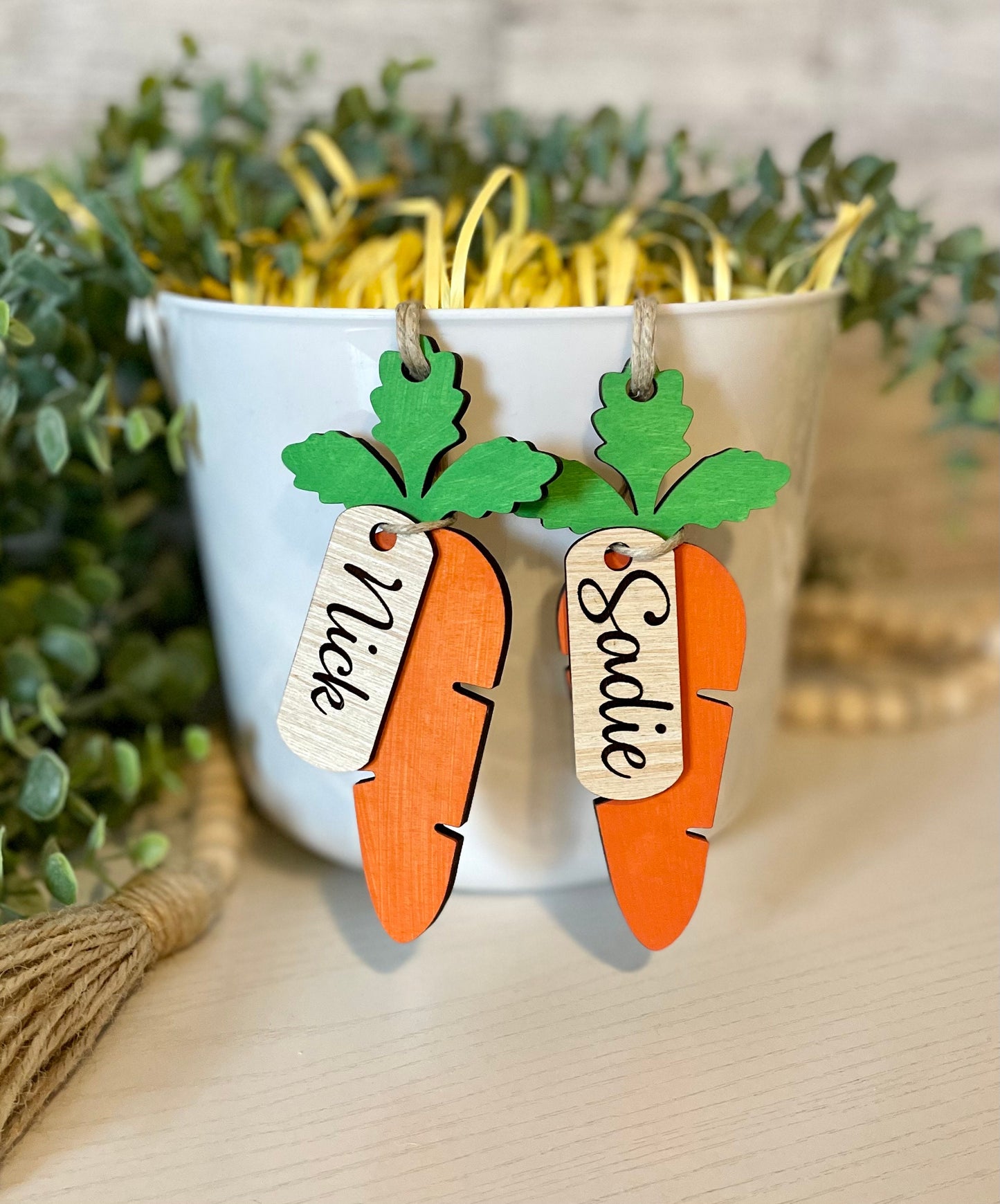 Easter Basket Name Tags - Carrot