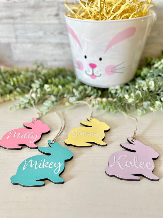 Easter Basket Name Tags - Bunny