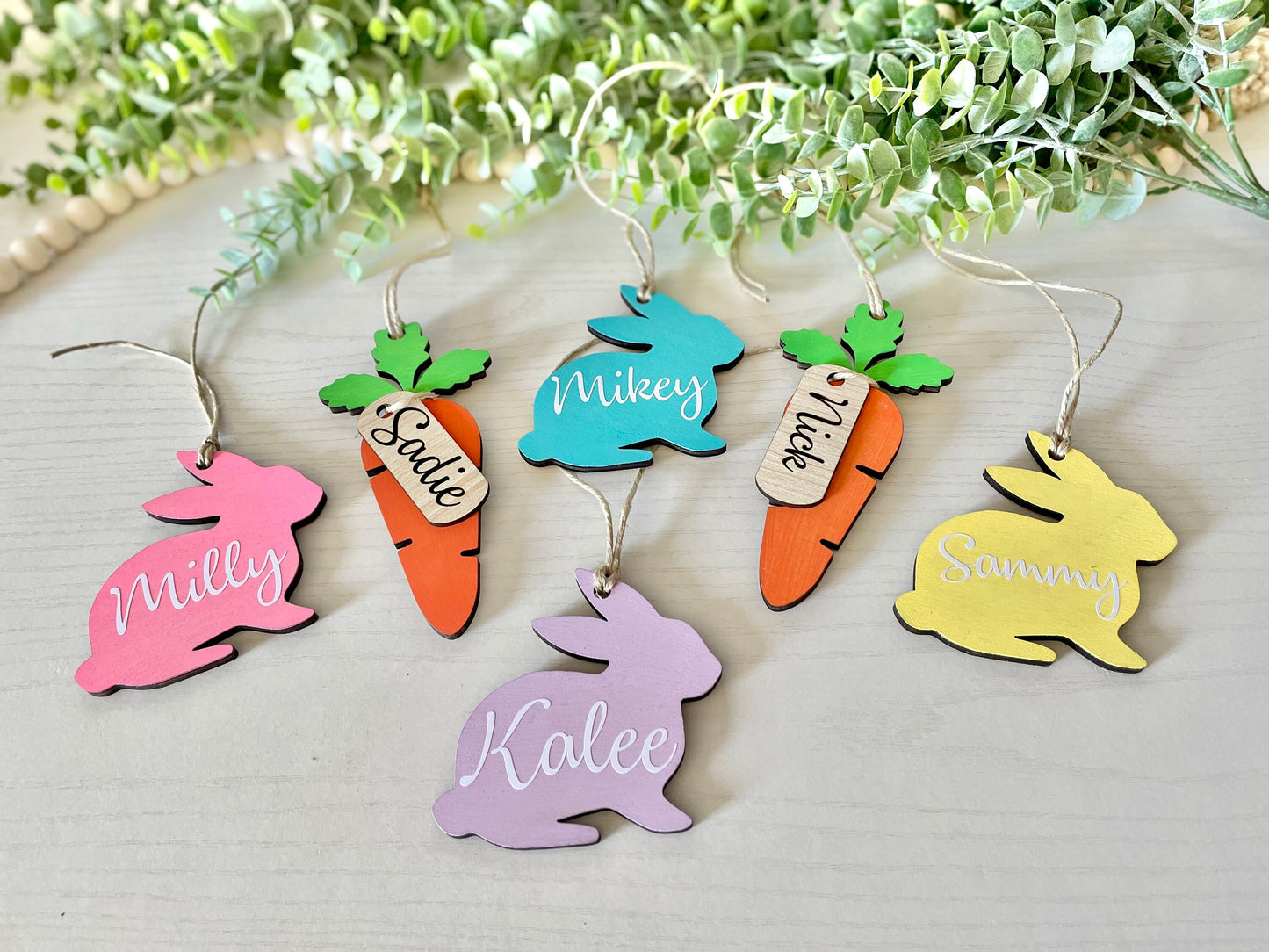 Easter Basket Name Tags - Bunny