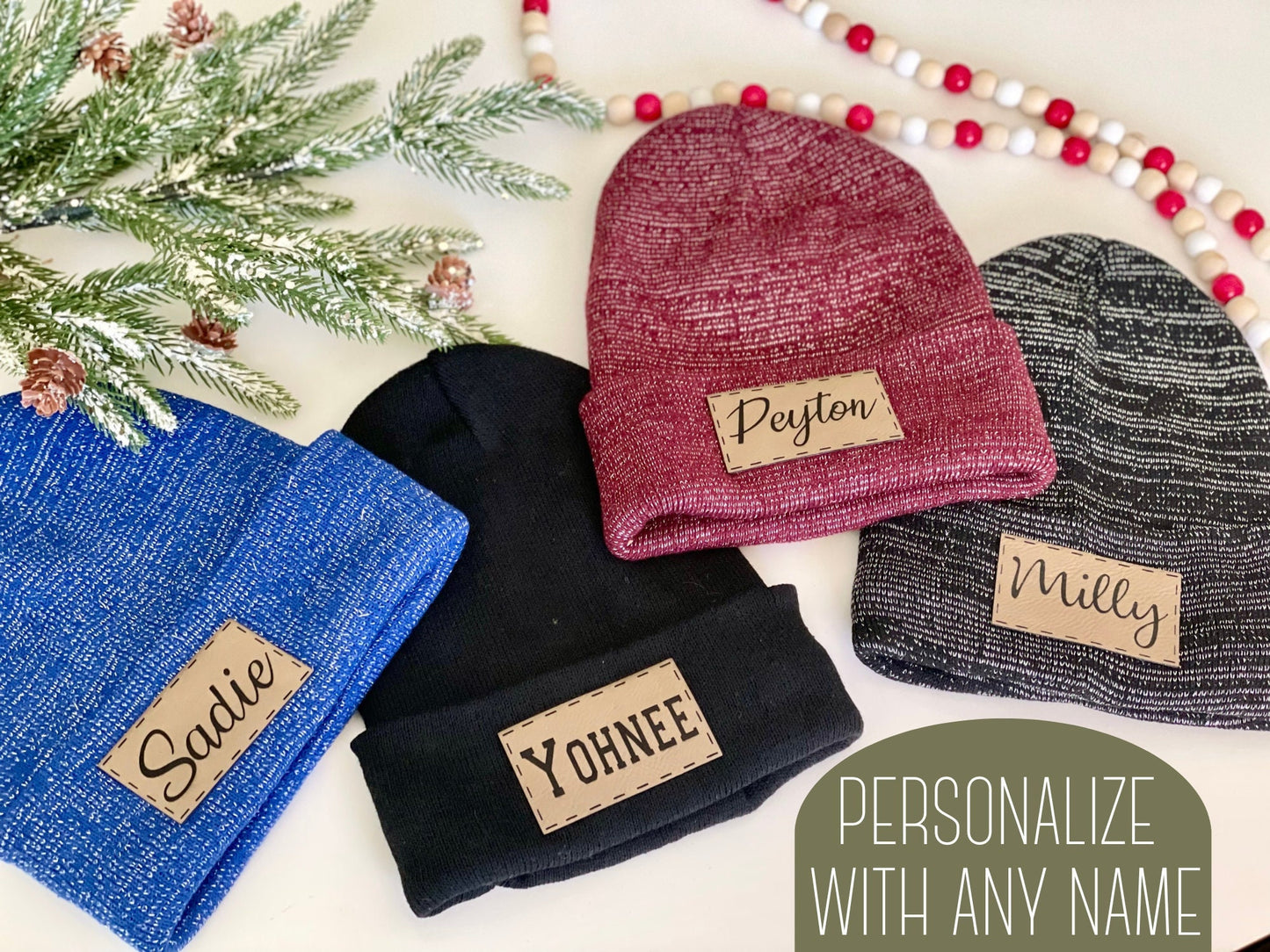 Toddler/Adult Names Beanies