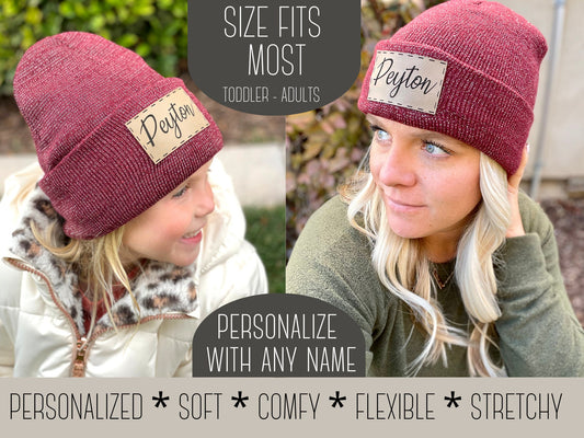 Toddler/Adult Names Beanies