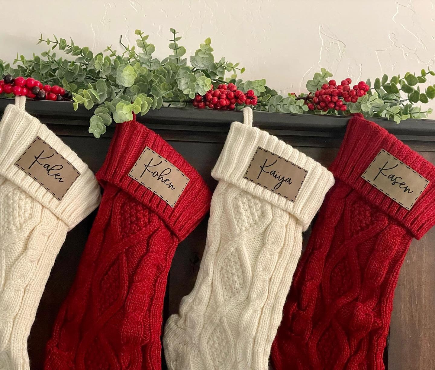 Cable Knit Stocking With Name