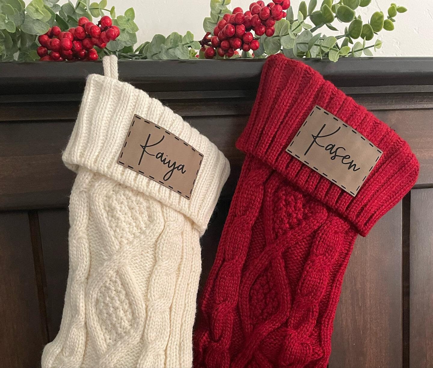 Cable Knit Stocking With Name